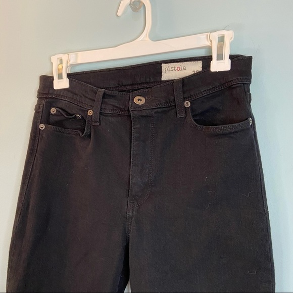 Pistola Black Ten Boi Fringe Hem Jeans - Picture 5 of 9